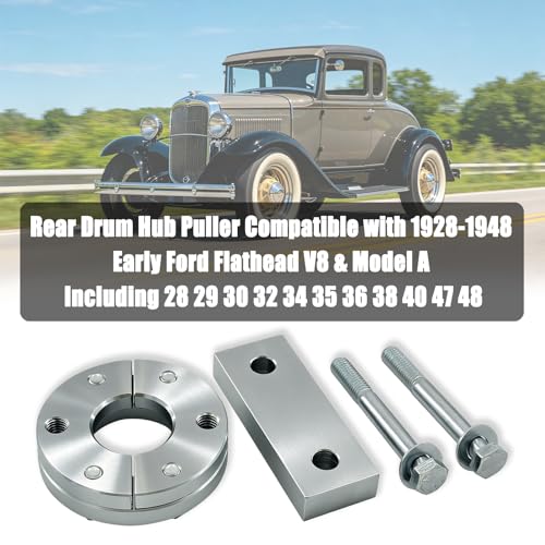Rear Drum Hub Puller Compatible with 1928-1948 Early Ford Flathead V8 & Model A 28 29 30 32 34 35 36 38 40 47 48