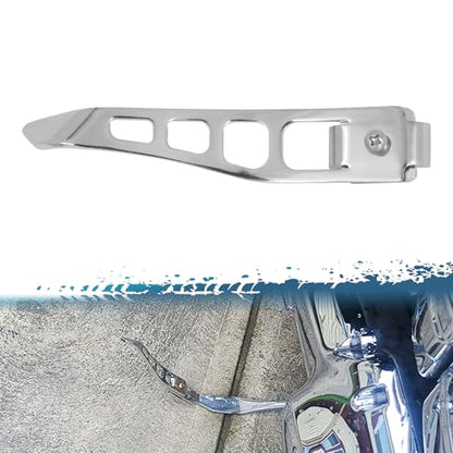 Kickstands Side Stand Assist Tool Extension Kit Fit for Harley Dyna 1993-2017 | Jiffy Stand Foot Pedal Support Chrome CNC Kit Kickstand Accessories Fit for Street Bob FXDB Fat Bob FXDF Low Rider FXDL