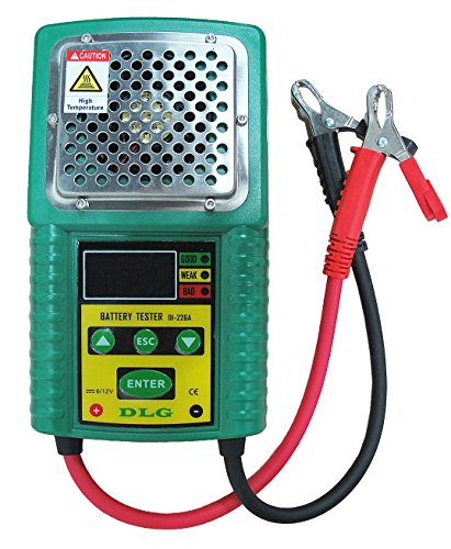 DI-226A LCD Indication Versatile Lead-Acid Battery Tester with CCA/Work Load/Internal Resistance Test Electric Vehicle Battery/UPS Battery/Solar Energy Battery/Marine Battery/Car Battery