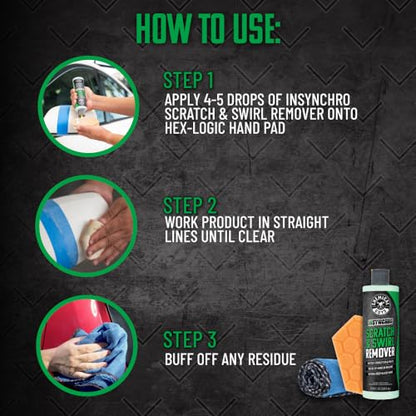 Chemical Guys, Insynchro Scratch & Swirl Remover Hand Polishing Kit, 8 oz - style: 8 Fl Oz + Pad & Towel Kit