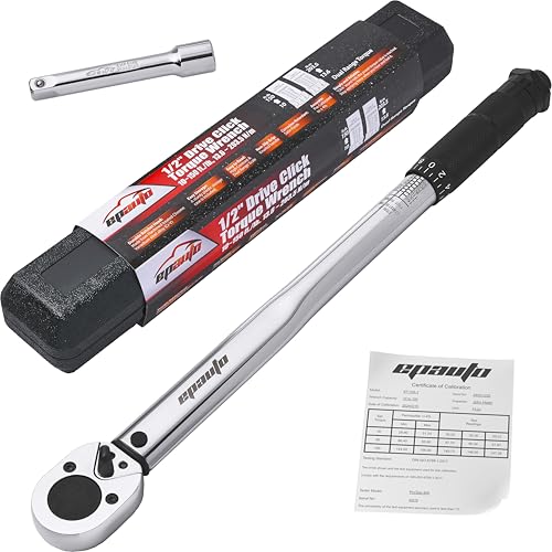 EPAuto 1/2-inch Drive Click Torque Wrench, 10-150 ft/lb, 13.6-203.5 N/m - size: 1/2 Inch Drive (10-150 ft.-lb.)