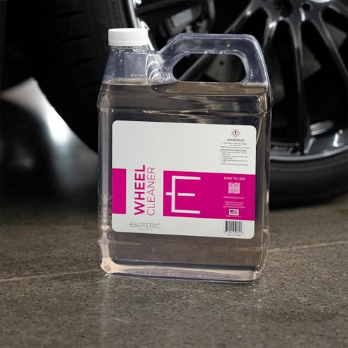 ESOTERIC Wheel Cleaner, Effective Iron Removing Wheel Cleaner, Safe & Versatile Brake Cleaner for Alloy, Chrome, Aluminum, Steel Wheels, Iron Remover, Best Car Detailing Supplies - size: 1 Gallon