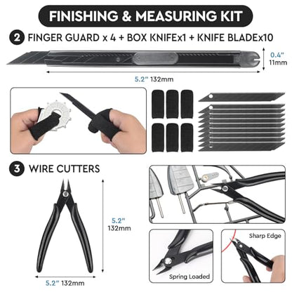 3D Printer Tools Kit Essential, 3D Printing Tools Kit, 3D Printer Accessories with 50Pcs (Deburring Tool, Wire Cutter, Drill, Scraper..) for Remove, Smoothing, Finishing, Deburring, Craving, Drilling - style: 3D Printer Tools Kit Essential