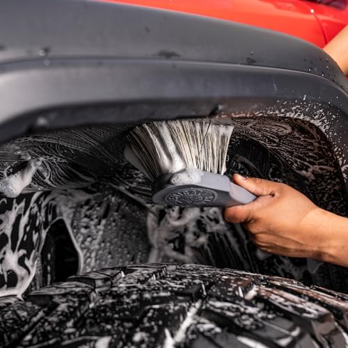 Chemical Guys ACCG09 Wheel Works Medium Duty Wheel & Body Brush, (Safe for Cars, Trucks, SUVs, RVs, Motorcycles, & More) Gray - size: 10 inches, style: Wheel & Body