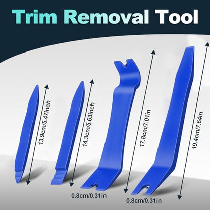 Keze 7 Pcs Auto Plastic Trim Removal Pry Tool & Clip Plier Remover Kit for Removal Car Body Upholstery Door Panel Dashboard Automotive Push Rivets Fasteners-Blue - color: Blue-Auto Trim Removal Pry Tool