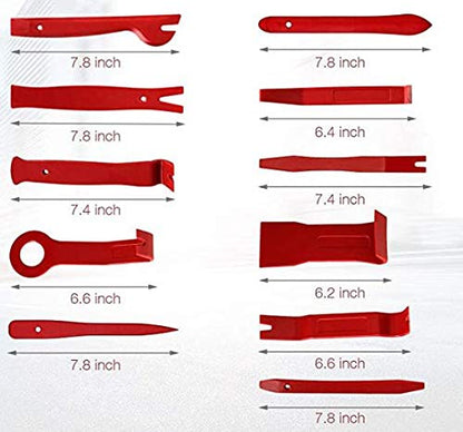 35PCS Trim Removal Tool Set, Car Door Panel & Audio Clip Pliers, Fastener Remover, Automotive Interior Plastic Pry Tools Kit