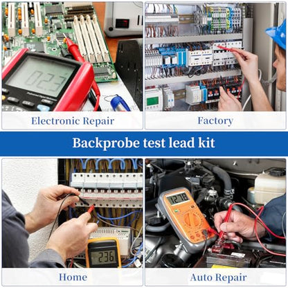 27-Piece Multimeter Test Leads Probes kit，multimeter Probes | Multimeter Leads Kit,Multimeter Leads Test Tweezers With，Alligator Clips With Wires，Volt Meter Leads Test Probes，