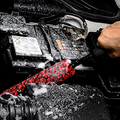 Metal Free Soft Wheel Cleaner Brush, Synthetic Wool Tire Cleaning Brush, Highly Water Absorption, Dense and Durable Tire Brush for Cleaning Wheels, Rims, Spokes, Fenders, Engines… - color: black eva