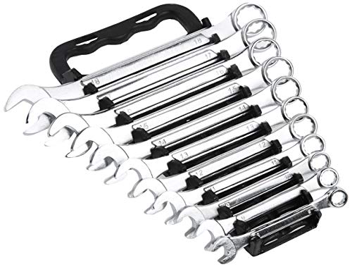 Titan 17328 11-Piece Metric Raised Panel Combination Wrench Set