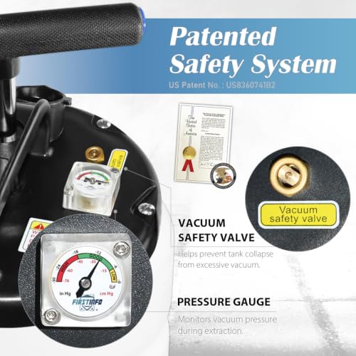 FIRSTINFO A1106USY5 15L Patented Pneumatic/Manual Oil Extractor 5 Tubes - size: 15L