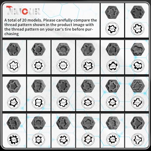 22PCS Wheel Locking Nut Key Kit Compatible with VW VAG Volkswagen | Wheel Lock Nut Socket Adapter Set, Anti-Theft Lug Removal Tool, Anti-Theft Screw Remover, Repair Tool, Tyre Fitting, garage - size: Kit 22 pieces