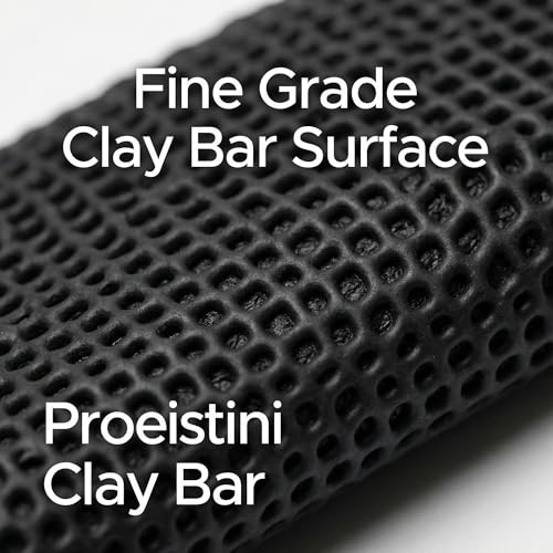 Upgrade Fine Grade Clay Bar Towel Car Decontamination Towel, Red and Black, 12" x 12"