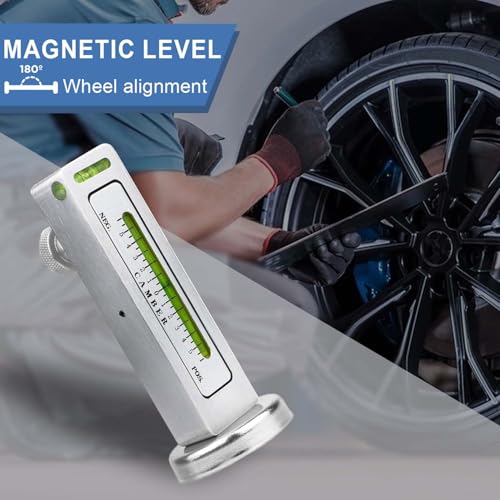 Universal Adjustable Magnetic Gauge Tool Camber Gauge Wheel Alignment Tool Wheel Balancer Camber Castor Strut Alignment Pillar for Car Truck RV Auto Tire Repair Automotive Automotive Specialty Tools
