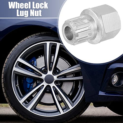 X AUTOHAUX 56/11PT Wheel Lock Key Lug Nut Anti Theft Wheel Lock Nut Screw Removal Key for VW for Audi