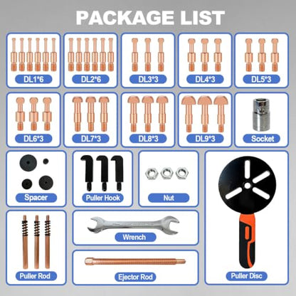 55-in-1 Bearing Puller Set, Heavy-Duty Blind Hole Puller Kit | Wheel Bearing Removal Tool, Internal External Bearing Separator Tool, Upgraded Blind Hole Puller Kit for Automotive