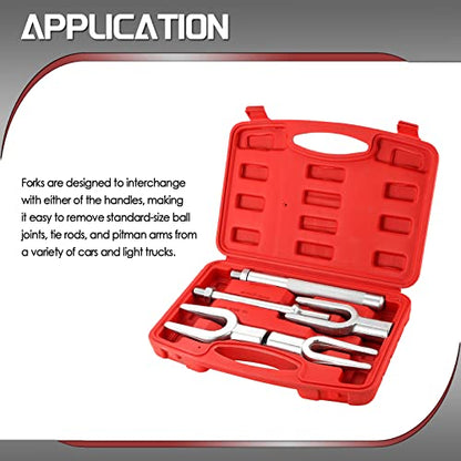 ATP 5PCS Pickle Fork Ball Joint Separator Set Tie Rod/Ball Joint Separator Kit for Separating Ball Joints Tie Rods Pitman Arms