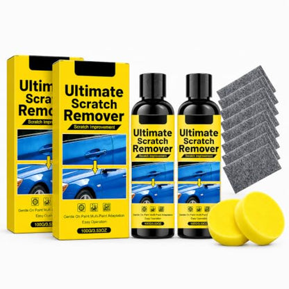 2Pack Nanopolix Car Scratch Remover, Quick Fix Removal Paste for Deep Scratches,Nano Ultimate Car Cloth All Paint Colors Polishing Kit