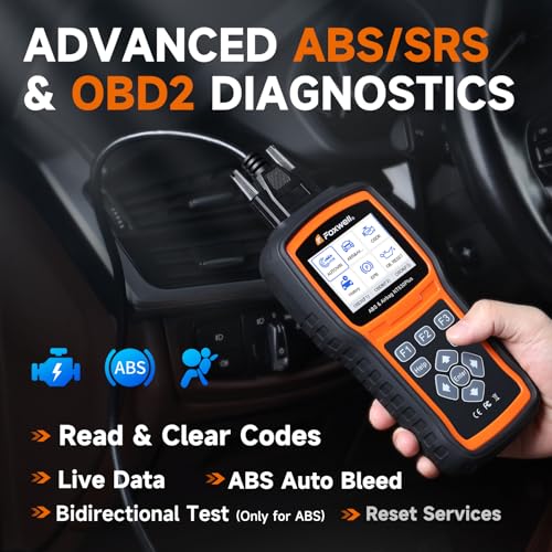 FOXWELL NT630 Plus OBD2 Scanner with ABS and SRS, ABS Auto Bleed, 4 Resets | Brake Code Reader, ABS Bidirectional Scan Tool, Oil EPB SAS Check Engine Light, Live Data, No Subscription, WiFi Update