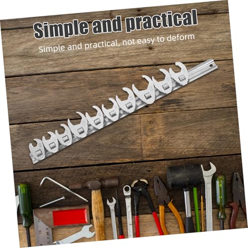 Homoyoyo 10pcs 3/8 Inch Drive Metric Ratchet Wrench Set with Movable Open-end Heads, Quick-release Flare Nut Crowfoot Wrenches for Automotive Repair and Maintenance