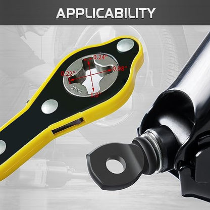 TONDA Jack Ratchet Wrench, Auto Labor-Saving Lug Wrench for Scissor Jack, Forward and Reversal Knob Design