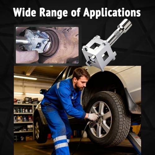 3/8" Disc Brake Piston Tool, Caliper Wind Back Cube Tool Universal Cube Brake Caliper Compression Accessory for Car Rear Disc