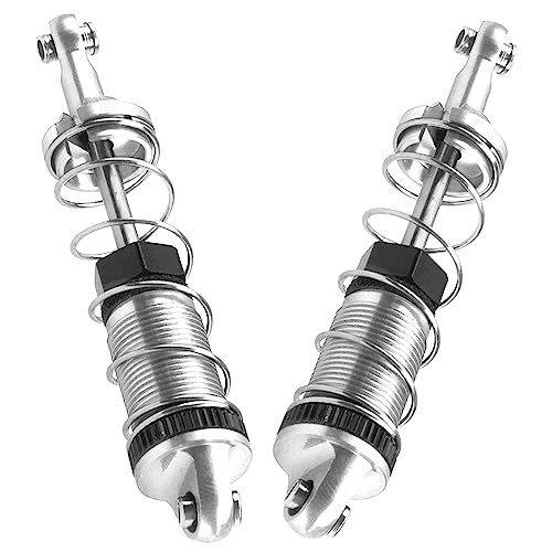 Full Metal Shock Absorber Damper Compatible with MN Model MN128 MN86 MN86K MN86KS G500 1/12 RC Crawler Car (Silver) - color: Silver
