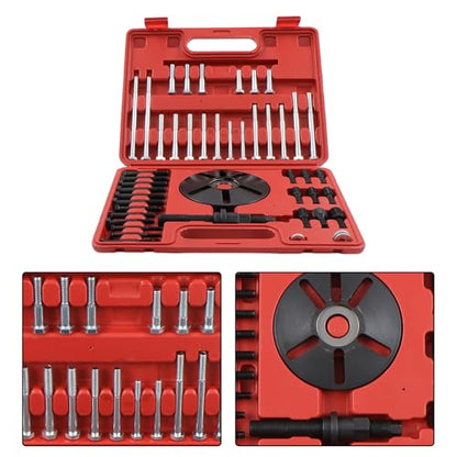 Harmonic Balancer Puller and Installer Kit Crankshaft Pulley Disassembly Installation Tool Set with Metric and Standard Threads