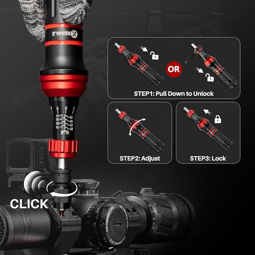 52Pcs 1/4" Drive Small Torque Wrench &Screwdriver Set 20-260In.Lb | 1/4 Torque Wrench (2.3-29.4Nm),10-80 Inch Pound Torque Screwdriver,72T Dual Range,with Bits Sockets for DIY Bike Gunsmithing - size: 1/4"DR.20-260In.Lb TW/TS Set