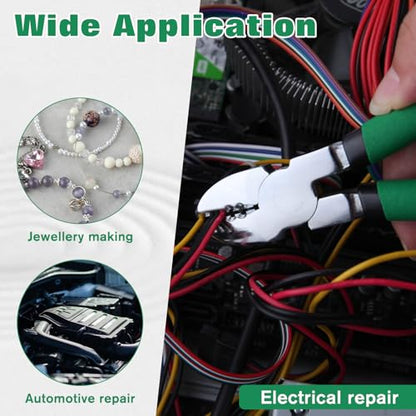 6Inch Diagonal Cutting Pliers Wire Cutters with Wire Stripping Holes Wire Stripper Wire Nippers Flush Cutters Cable Cutters Side Cutters Wire Snips for Cutting Floral Wires Electric Wires - style: Diagonal Pliers with Wire Stripping Holes