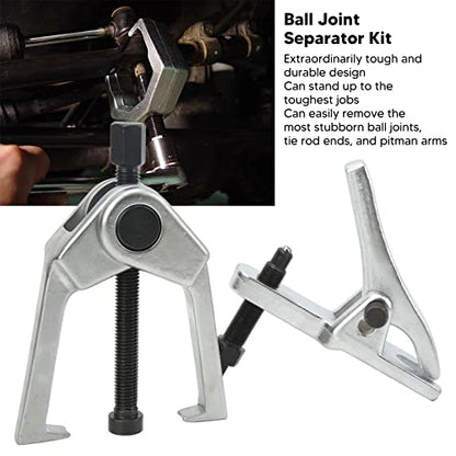 5 Pcs Ball Joint Separator, Alloy Steel Tie Rod End Remover, Pitman Arm Puller, Tie Rod End Tool Set for Trucks