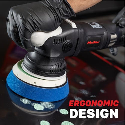 Maxshine M15 Pro Dual Action Polisher & AIO Polish Kit – 15mm Long Throw 1000W Car Buffer with 5” Backing Plate, Variable Speed 2,500–5,000 OPM – Detailing Tool for Cars, Trucks, SUVs & Boats - color: 5" Aio Polish Kit