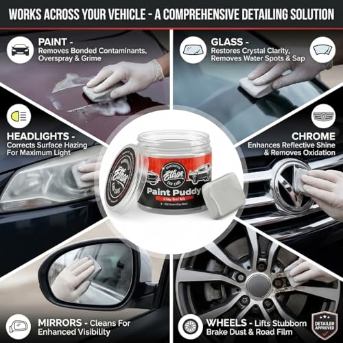 Ethos Clay Bar Kit Paint Puddy Car Detailing Clay 200g - Detail Kit Premium Clay Bars Auto Detailing Clay Bar for Car Detailing, Wash and Clean
