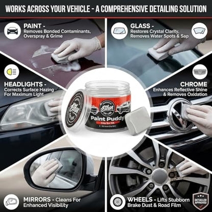 Ethos Clay Bar Kit Paint Puddy Car Detailing Clay 200g - Detail Kit Premium Clay Bars Auto Detailing Clay Bar for Car Detailing, Wash and Clean