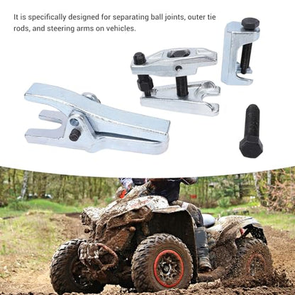 Akozon 3 in 1 Ball Joint Separator Tool Kit, Tie Rod Remover and Pitman Arm Puller for Front Wheel Drive Vehicles Cars Trucks ATVs