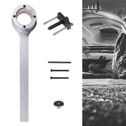 Crankshaft Pulley Removal Tool for Jag-ua-r L-a-n-d R-o-v-er V8 3.2 3.4 4.2 4.4L Engine Crankshaft Pulley Repair Tool with Storage Box