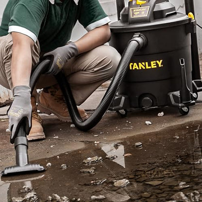 STANLEY 12 Gallon 5.5 Peak HP Wet/Dry Vacuum, 3 in 1 Shop Vacuum Blower,1-7/8"x6 Hose, Range for Garage, Carpet Clean, Workshop with Vacuum Attachments-SL18199P - size: 12 Gallon, 5.5 HP AC