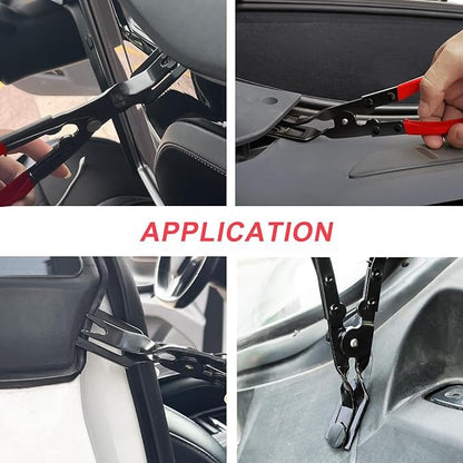New Panel Clip Removal Pliers, Auto Door Car Upholstery Trim Removal Tool Automotive Remover, Plastic Rivet Snap Pliers for Ring Remover Retaining