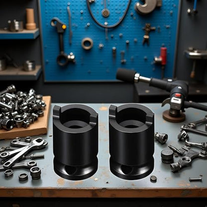 2Pcs Black Angle Grinder Socket Wrench Forged Socket Pressure Pistol Grip Air Angle Die Grinder Accessories Socket for Ratchet Wrenches Socket Polisher Plate Removal Angle Grinder Tool