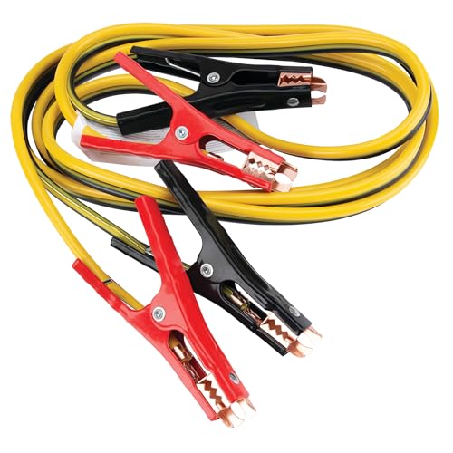Performance Tool W1671 8GA x 12' (300 AMP) Jumper Cables - Heavy Duty Booster Cables with Copper-Clad Aluminum Wire for Cars, Trucks, and SUVs - style: 8GA x 12' (300 AMP)
