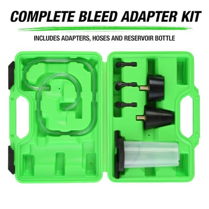OEMTOOLS 27311 Power Steering and Brake Bleeder Kit, Removes Air from Fluid Lines After Repairs, Vacuum Adapter Kit for Reservoir Bleeding, Compatible with Most Pumps and Systems - style: Power Steering Bleeder Kit
