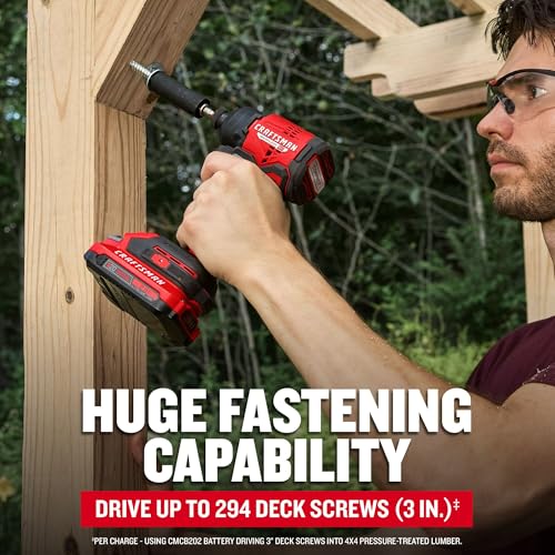 CRAFTSMAN V20 BRUSHLESS RP Compact Impact Driver Kit (CMCF811D1)