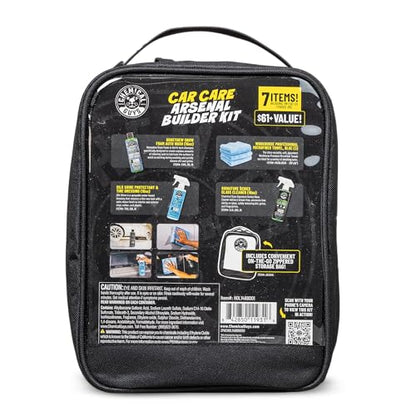 Chemical Guys, Exterior Wash & Shine Kit, Soap, Glass & Tire Dressing Set | Takes a dusty daily driver to a glossy finish in one session, packed in a grab-and-go bag that makes a solid gift - style: KIT + BAG