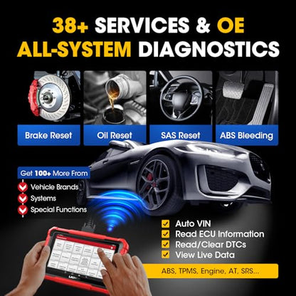 Launch X431 PROS Elite 2026 New Bidirectional Scan Tool, 38+ Services, ECU Coding, All-in-One Full System Diagnostic Scanner, Support CANFD&DoIP, FCA AutoAuth, V.A.G Guided, 2 Years Free Update