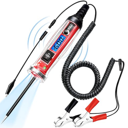 AWBLIN Power Circuit Probe Tester, LCD Digital Automotive Test Light | Voltage Display & Illumination, DC Voltage Tester, Electrical System Tool, Relay Fuse Continuity Current Test