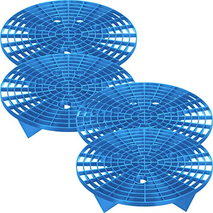 Tallew Car Wash Bucket Insert Grit Traps for Car Washing Detailing Kit Accessories Cleaning Tool Fits 12 Inch Diameter Bucket or 3-5 Gallon(Blue,4 Pieces) - color: Blue