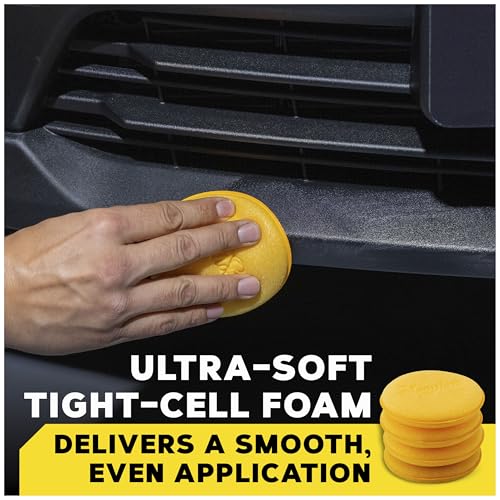 Meguiar's W0004 Supreme Shine 4" Foam Applicator Pads – 4 Pack - size: No Size