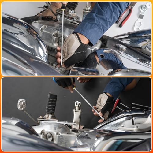 2pcs Long Magnetic Screwdriver Set, 12in Extra Long Phillips and Slotted | with Non-Slip Cushioned Handle Grip - color: 2pcs