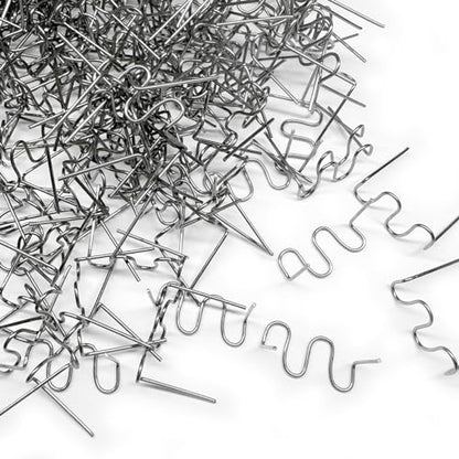 1000pcs Plastic Welder Staples,0.6mm Plastic Welding Staples,Wave Hot Staple Welding Supplies for Welder Gun to Fix Repair Car Bumpers,Cracks - color: 1000pcs 0.6mm Wave Staples