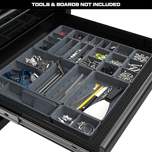 Prime Socket Bundle - Modular Socket Organizer & Tool Box Organizer, Wall Panel Tool Organization System - CONTAINER BUNDLE - color: Container Bundle