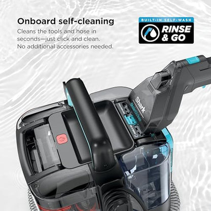 Shark StainStriker Portable Carpet and Upholstery Cleaner with On Board Self Clean, Spot, Stain and Odor Eliminator, 2 Tools, 2 Solutions, Charcoal, PX221BRN - style: StainStriker + 2 Tools